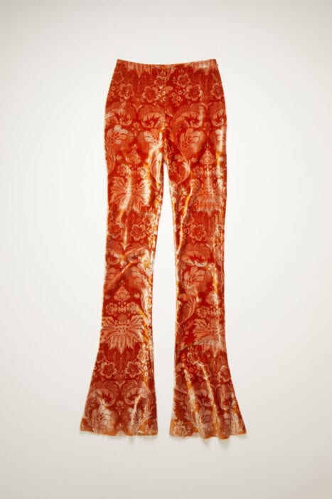 Acne velvet trousers